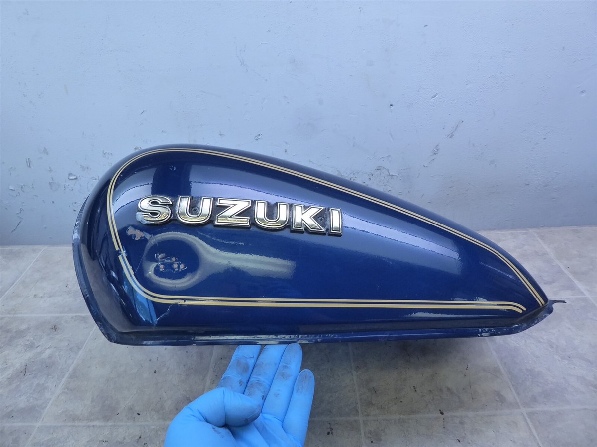 1981 Suzuki GS450T Commuter S586-2) blue gas petrol fuel tank with