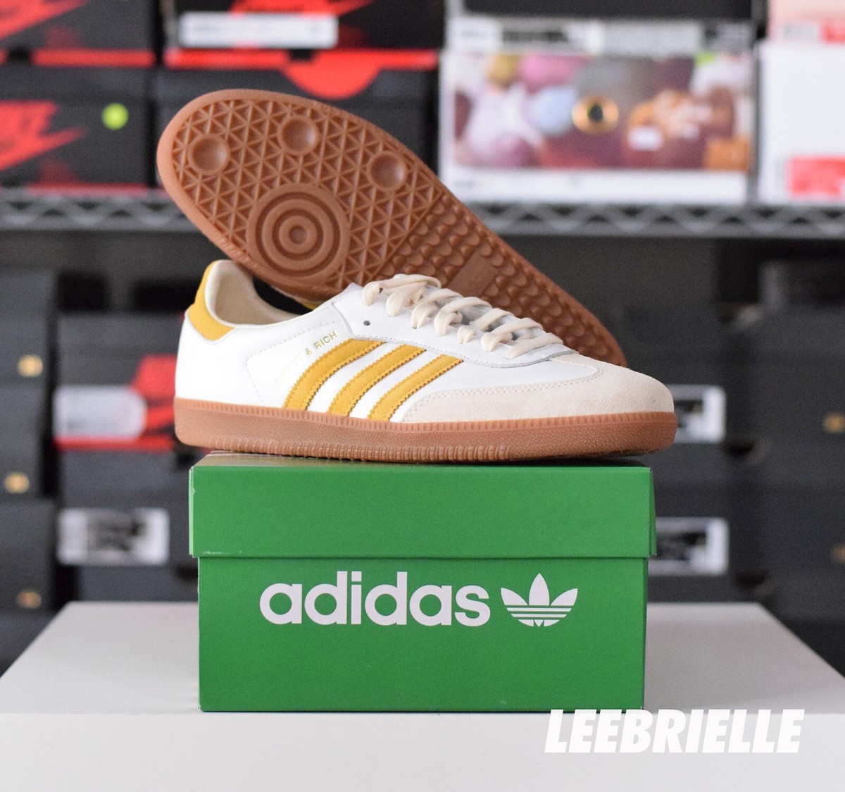 Adidas Samba OG x Sporty & Rich Low White Gold IF5661 | eBay