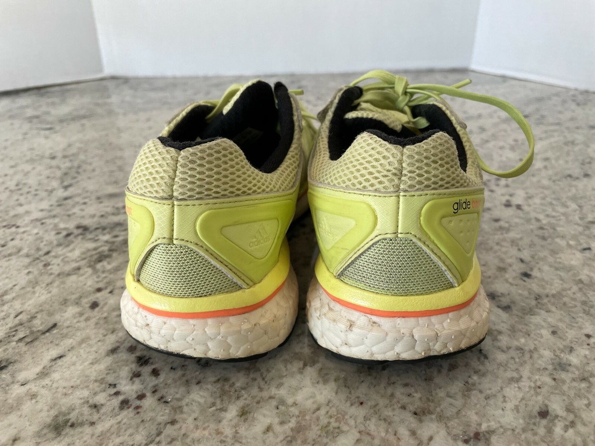 Adidas Boost Sneakers Highlighter Yellow, Women's 7.5 Adidas Boost Sneakers Highlighter Yellow, Women's 7.5
