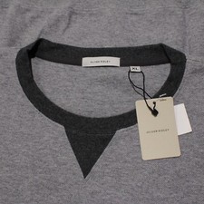 Oliver Ridley NWT Carter Pullover Crew Neck Sweater Size XL in Gray 100% Cotton