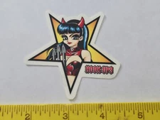 VTG HOOK UPS SHE DEVIL PITCHFORK SATANIC GIRL SATAN NOS SKATEBOARD DECK STICKER