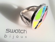 Swatch Bijoux Schmuck: Bague "Vitrage" (JRD028) *Neuf /Top-Rareté!*