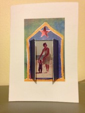 Photo-frame beach hut greetings card!