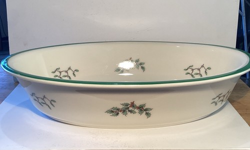 Spode Christmas Tree Oval Vegetable Baker Original Box - Picture 2 of 11