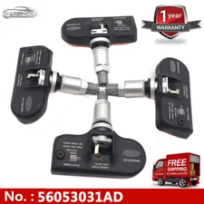 Set of 4PCS 56053031AD for Chrysler Dodge Jeep TIRE PRESSURE SENSOR TPMS 433MHz