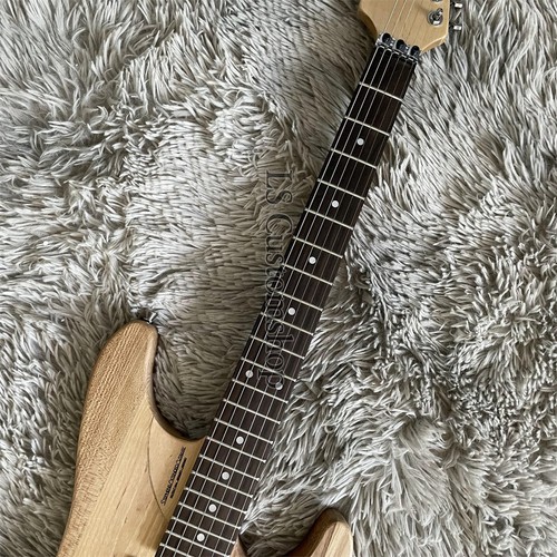 N4 Nuno Electric Guitar Ash Body Natural HH Pickup FR Tremolo Rosewood Fretboard - Picture 4 of 7
