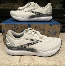 NEW Brooks Ghost 16 Running Shoes, White/ Oyster/ Lava, Women's 6B