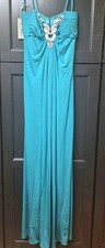 NWT Lmao Collection Teal Size 6 and 8 Evening Dress Prom Or Bridal Formal Satin