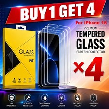Tempered Glass Screen Protector For iPhone 17 16 15 14 13 12 11 Pro Max Plus XR
