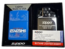 Zippo x Zushi Butane Single Torch Lighter - The Ten Co Collab – Blue Rare