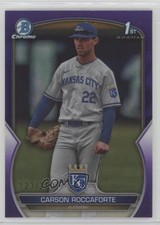 2023 Bowman Draft Chrome Purple Refractor 123/250 Carson Roccaforte #BDC-140 6k8
