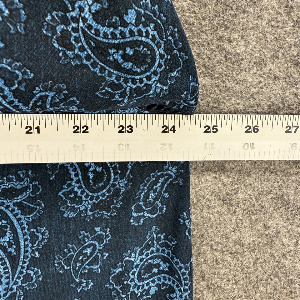 Vestido Michael Kors Mujer M Mediano Negro Paisley Cambio Corto Borlas Manga Larga Foto 4 de 4