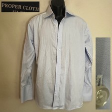 Proper Cloth French Cuff Shirt 15.5 / 33 Gently worn 100 cotton