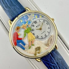 Vintage Music Dance Theme Watch W.Y.L. Quartz Trumpet Gift for Dancers, Working