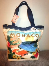 Rifle Paper Co x LeSportsac Monaco Hailey Lg Nylon Tote- 2015 Limited Edition