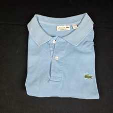 Lacoste Polo Shirt Men's US 3XL Light Blue Pique Cotton Classic Fit