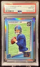 2025 Donruss Optic Jaxson Dart Holo Rated Rookie PSA 10  #273 New York Giants