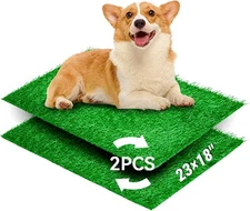 Artificial Dog Grass Pee Pads for Training, Reusable Washable Replacement Turf