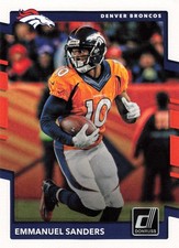 EMMANUEL SANDERS 2017 Panini Grease Monkey #5 Denver Broncos Football Card