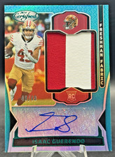 Isaac Guerendo 2024 Panini Certified Freshman Fabric RPA #FMS-IGO Teal 49/49