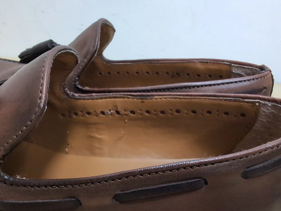 Черные коричневые лоферы из коричневой кожи 1826 | 9 М - Изображение 3 из 4