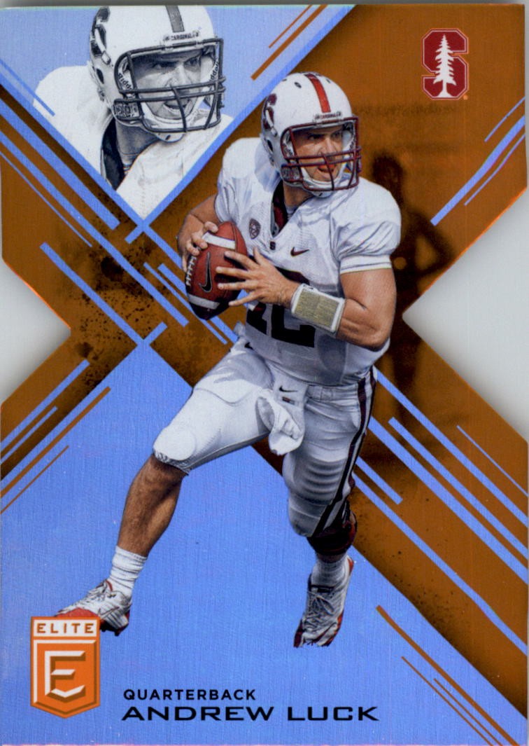 2017 Elite Draft Picks Status Die Cut Orange #7 Andrew Luck - FB