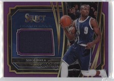 2019-20 Panini Select Throwback Memorabilia Purple Prizm 93/99 Serge Ibaka 05ks