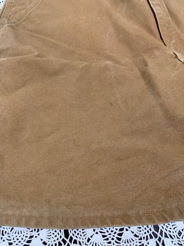 Vintage Carhartt Carpenter Shorts B25 Brown Workwear Duck Canvas Mens Size 44 - Picture 7 of 11