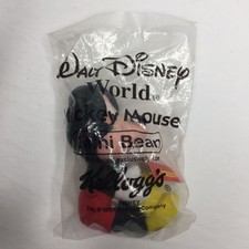 Walt Disney World Mickey Mouse Mini Bean Bag Plush Toy Kelloggs Exclusive 2001