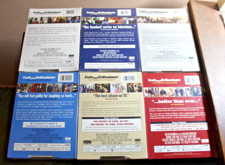 Curb Your Enthusiasm Complete Seasons 1 2 3 4 5 6 (DVD, 2003) Brand New Sealed Foto 3 de 3