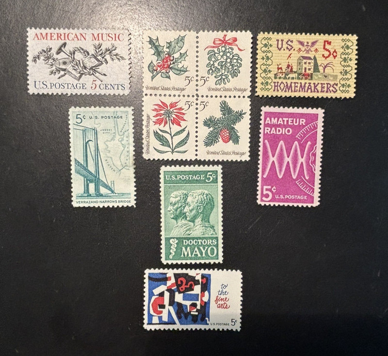 1964 U.S. Commemorative StampS Set MNH/MLH/DG SCOTT #1251-1260 SEE IMAGES!