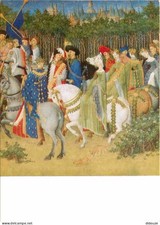 Postcard - Art - Painting - Les Très Richers Heures du Duc de Berry - May -