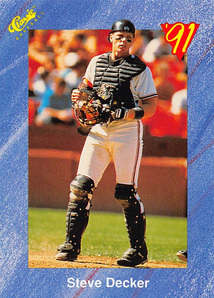 Steve Decker 1991 Classic I T7  San Francisco Giants  Baseball Card