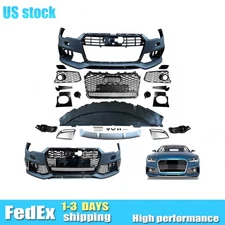 Front Bumper Kit For 16-18 Audi A7 S7 Standard To RS7 Renn Sport Style Model