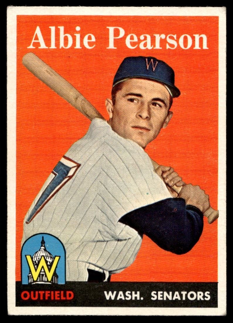 1958 Topps Albie Pearson Rookie Washington Senators #317 C36