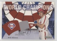 2002 Topps Stadium Club World Champions Relics Bob Boone #WC-BRB ni4