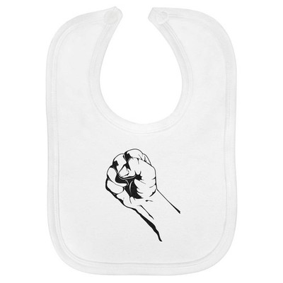 Baby-Lätzchen ''Faust Symbol der Macht'' aus weicher Baumwolle (BI00070359)