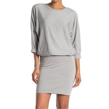Bailey/44 Cuddled Up Sweatshirt Dress Heather Gray Size Small