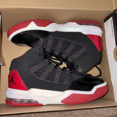 Size 4 (GS) - Jordan Max Aura Mid Black Gym Red (with Box)