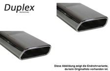 FOX Edelstahl Duplex Sportauspuffanlage Skoda Kodiaq 4x4 Benzin je 145x65 trapez