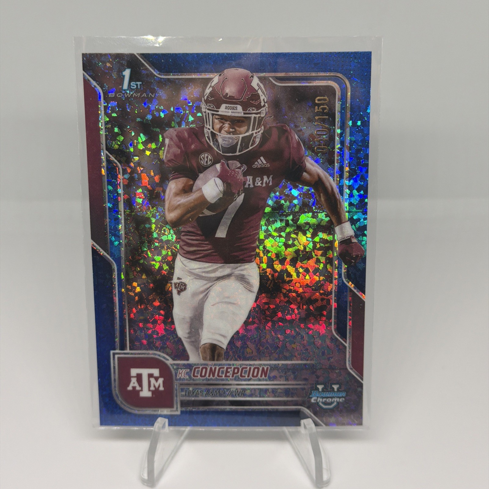 2025 Bowman University Chrome KC CONCEPCION Blue Mini-Diamond / 150 #91