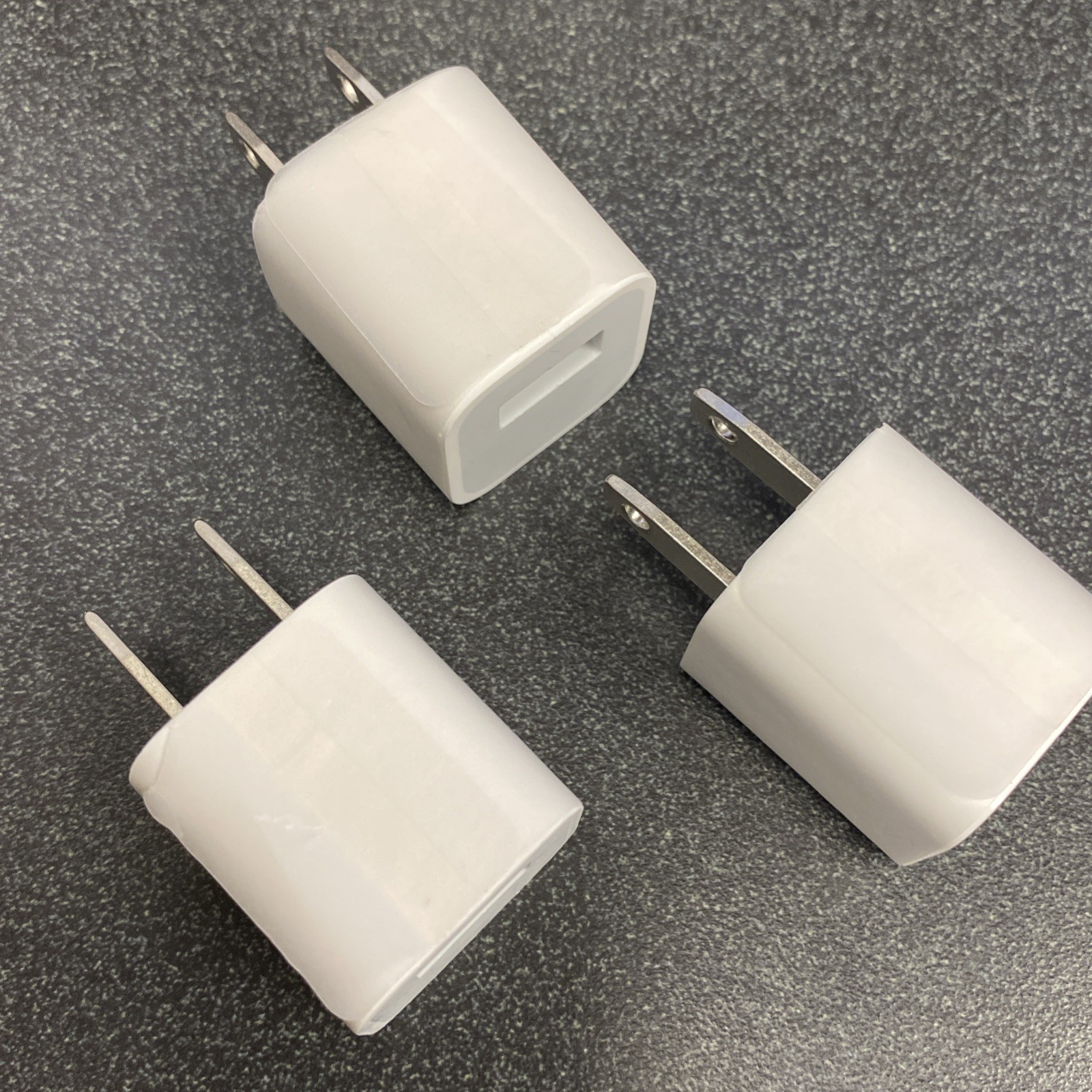 3-Pack Apple 5W USB Wall Charger Cube USB-A Power Adapter for iPhone iPad A1385