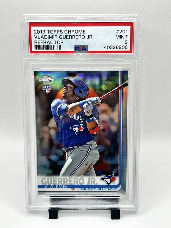 PSA 9 Vladimir Guerrero Jr. 2019 Topps Chrome Refractor (RC) #201