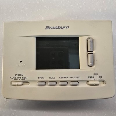 Braeburn 2020 Universal Programmable Thermostat 1 Heat/1 Cool 7 Day 5-2 Day