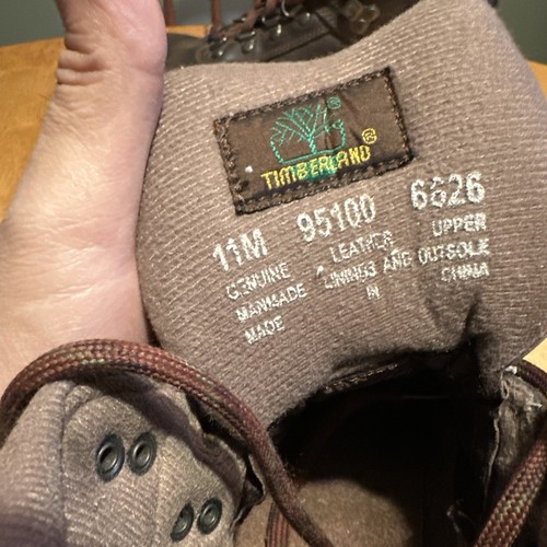 Timberland Euro Hiker 95100 Brown Leather Hiking Boots Mens Size 11 Vintage - Picture 8 of 17