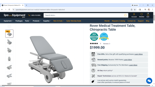 ROVER Medical Treatment Table, Chiropractic Table | eBay