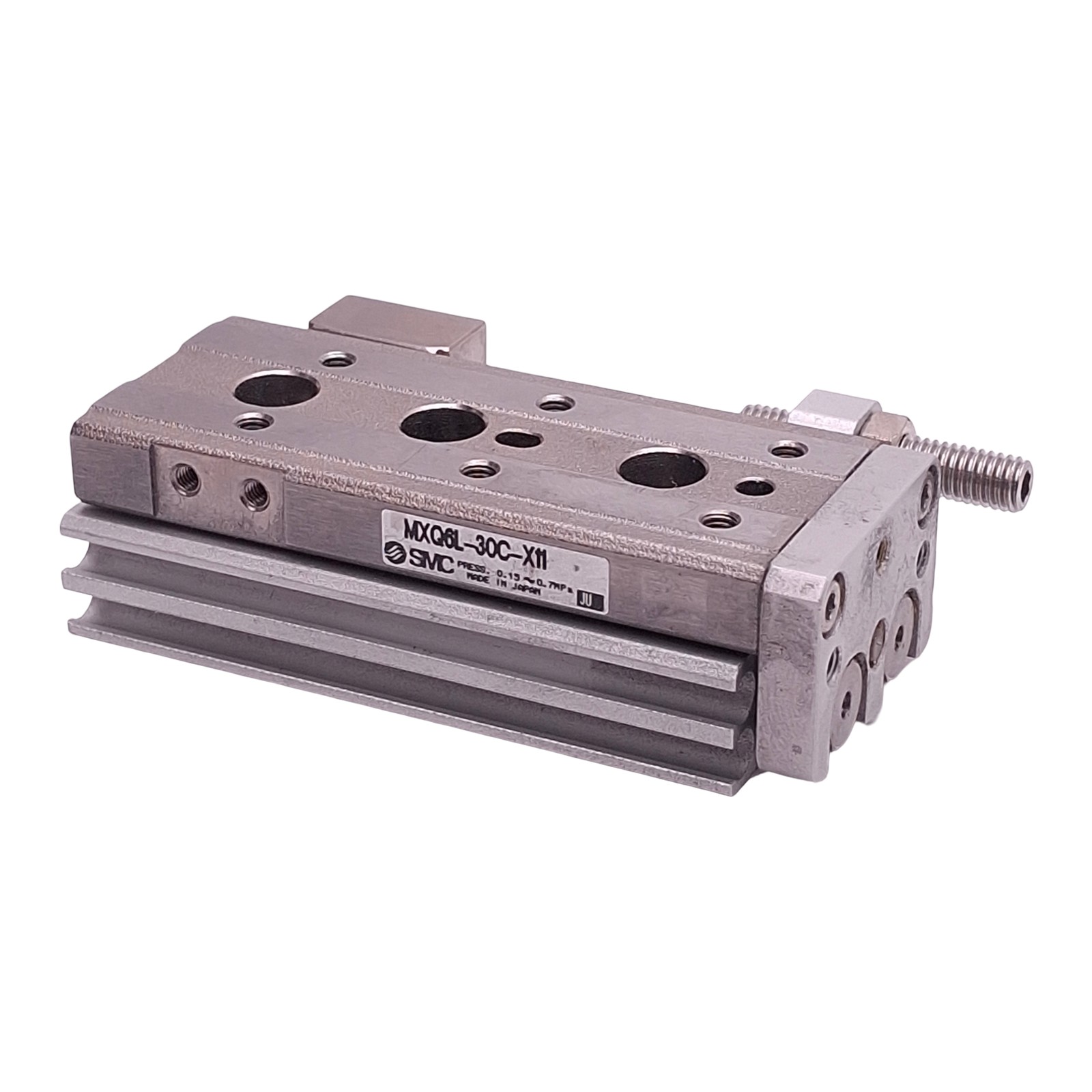 SMC MXQ6L-30C-X11 Pneumatic Slide Table, ø6mm Bore, 30mm Stroke, 0.15-0.7MPa, M5