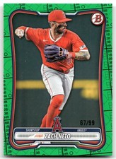 2026 Bowman Zach Neto #42 GREEN PATTERN #67/99 LA ANGLES -BUY3 GET 1