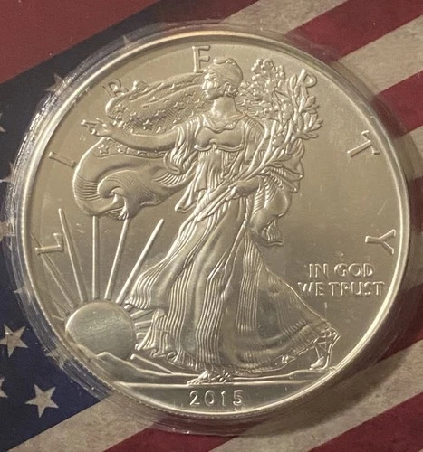 2015 American Silver Eagle Dollar Coin 1 oz .999  Business Strike Uncirculated