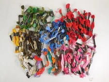HUGE LOT Of 125+ Mixed Embroidery Floss Thread - DMC - Coats